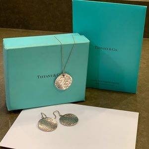 Tiffany and Co earring and necklace.